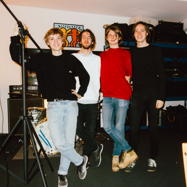 5. (From the left) Mads, Mikkel, Victor'n'Victor posing in our studio in Nørrebro.