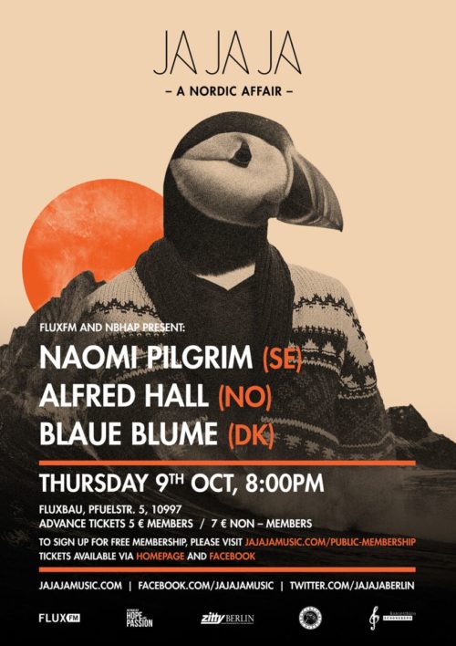 Berlin – October 2014 with Naomi Pilgrim, Alfred Hall, Blaue Blume