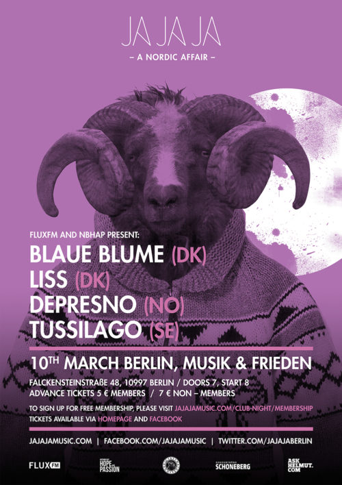 Berlin – March 2016 with Blaue Blume, Liss, dePresno and Tussilago