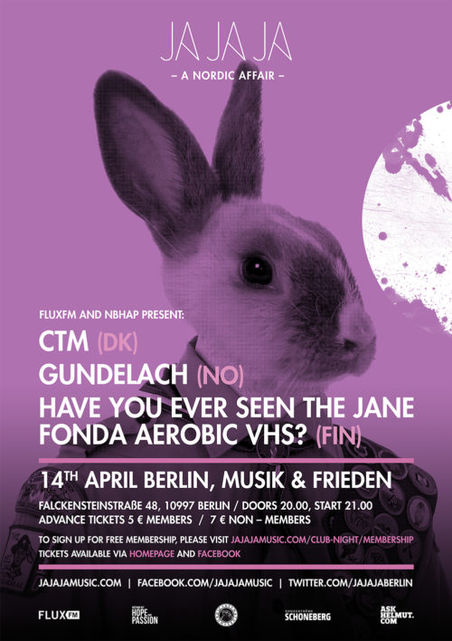 Berlin April 2016 – With CTM, Gundelach and Have You Ever Seen The Jane Fonda Aerobic VHS?