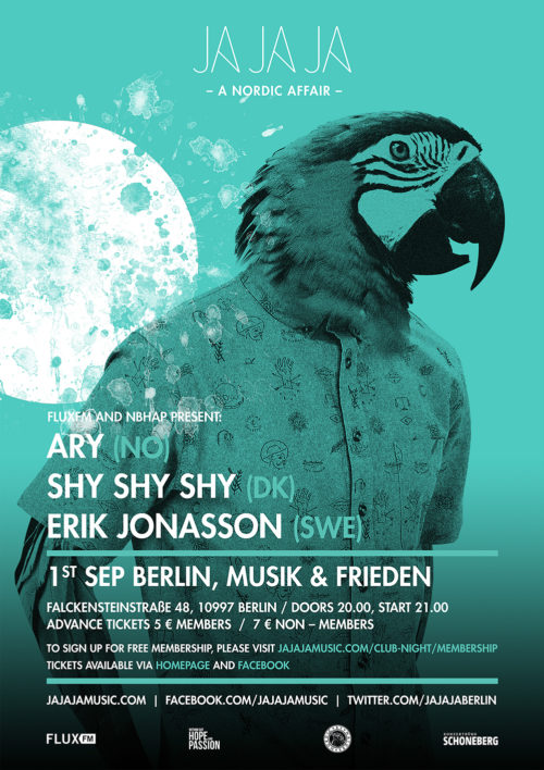 September 2016 – Ja Ja Ja Berlin with Ary, Shy Shy Shy and Erik Jonasson