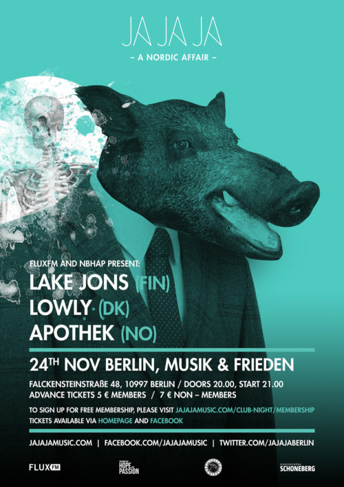 Berlin – November 2016 with Lake Jons, Apothek and Lowly